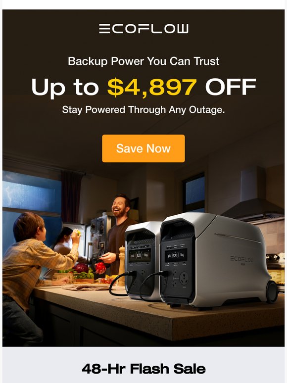 🏠Up to $4,897 OFF | Home Backup Power