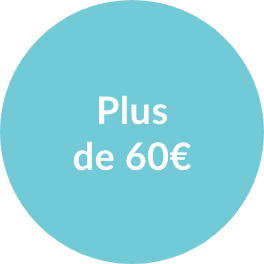Plus de 60€