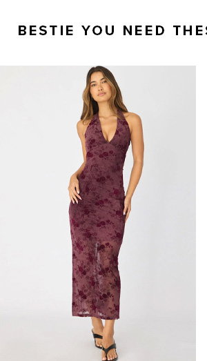 Red Bodycon Dress Halter Neck