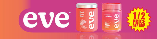 ½ price off RRP Eve Wellness range