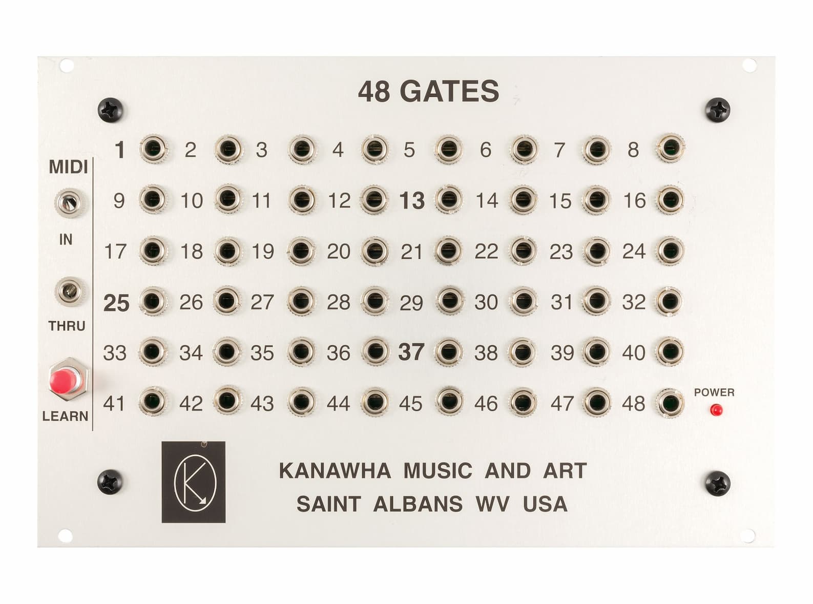 Kanawha Music and Art 48 Gates MIDI to Gate Converter