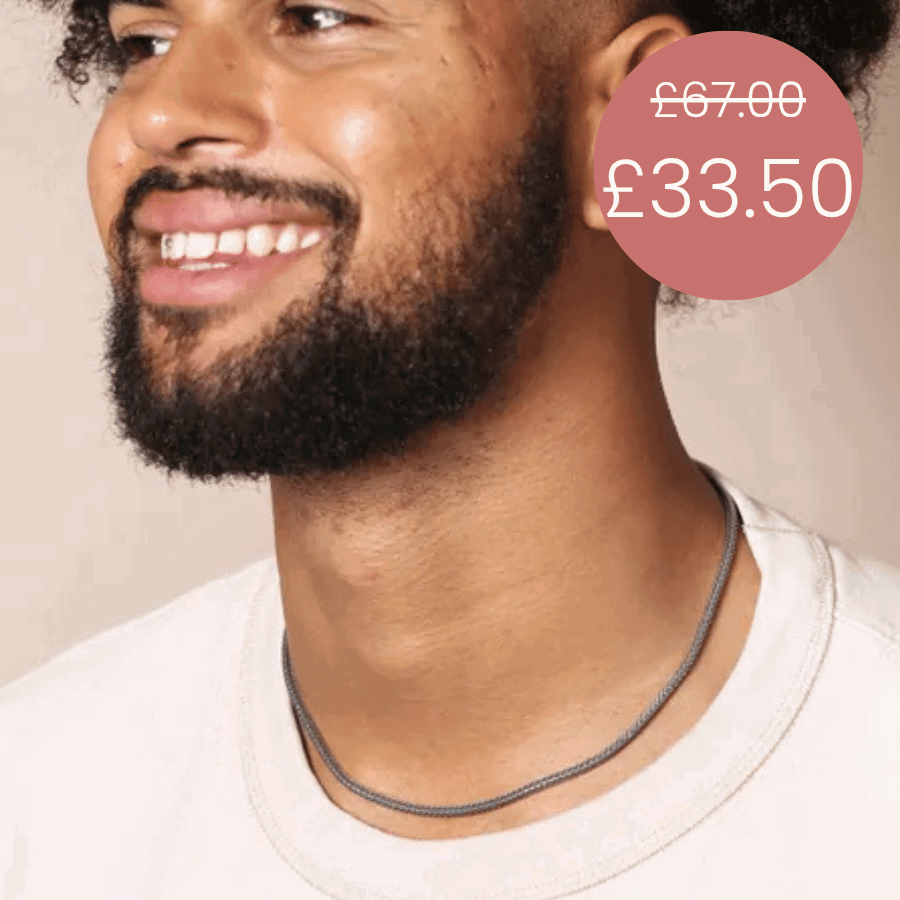 Men's Sterling Silver Foxtail Chain Necklace