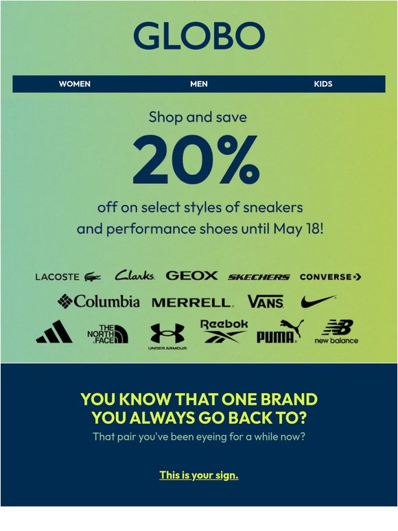 Psst… your favourite brands are on sale! 👟