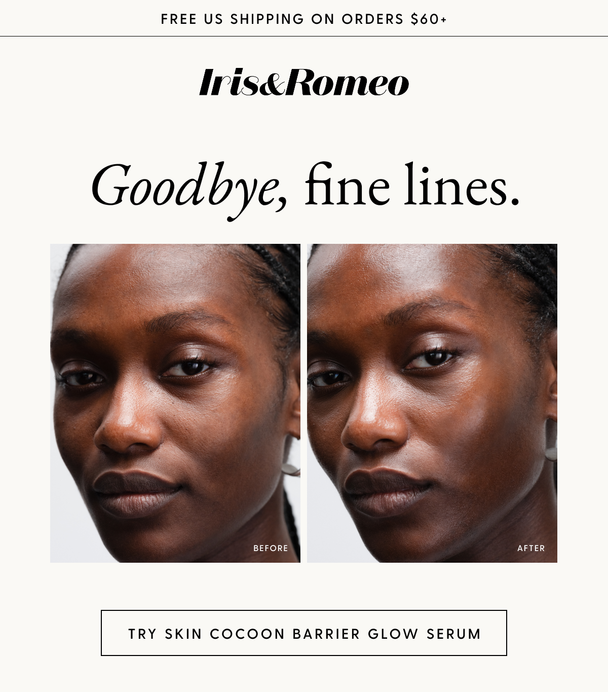 Goodbye, fine lines. 