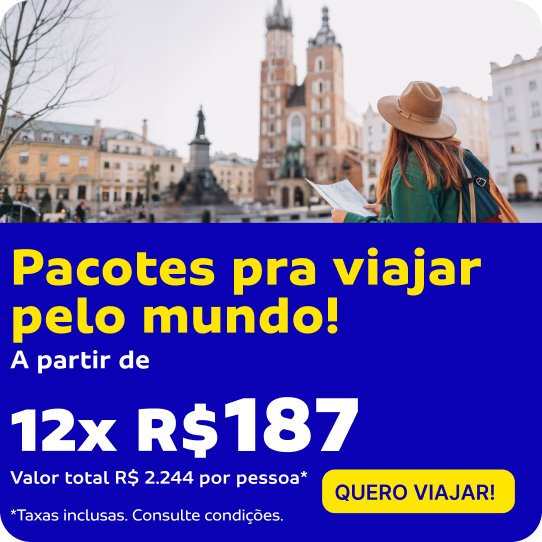 Pacotes pra viajar pelo mundo!