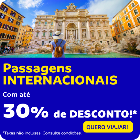 Passagens Internacionais!