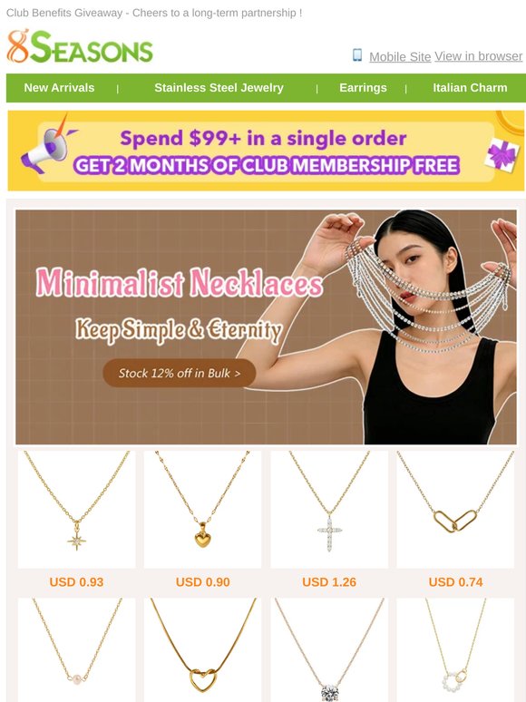 [Trend] Your Jewelry Lookbook - Minimalist Necklace!
