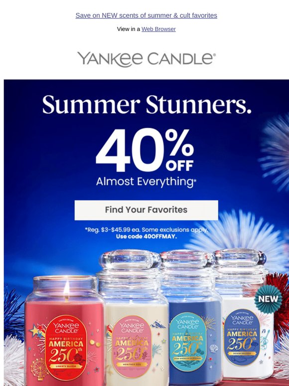 HBD, America! 🎆 Celebrate with 40% Off EVERYTHING