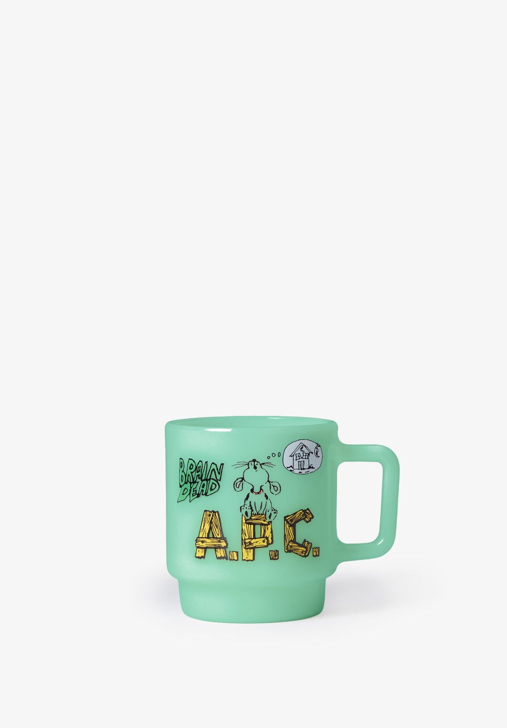 A.P.C. Brain Dead milk glass