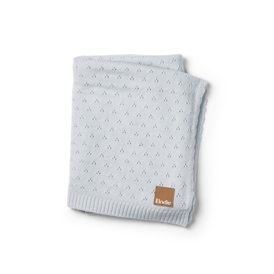 Image of Pointelle Blanket - Bermuda Blue