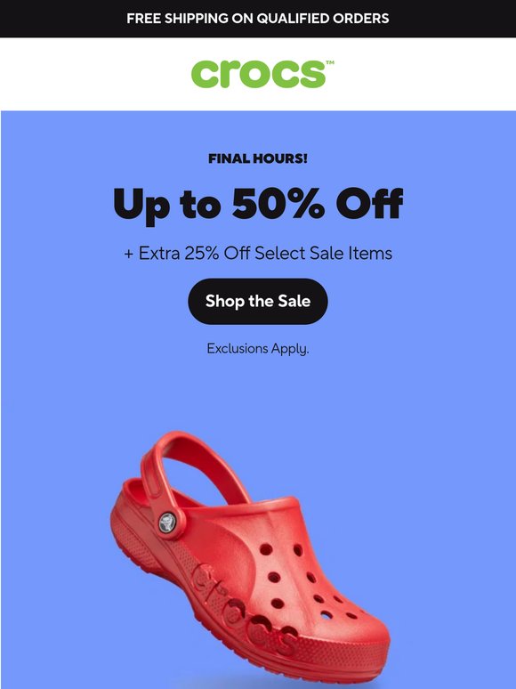 Our Up to 50% Off sale is coming to an end! 🛑
