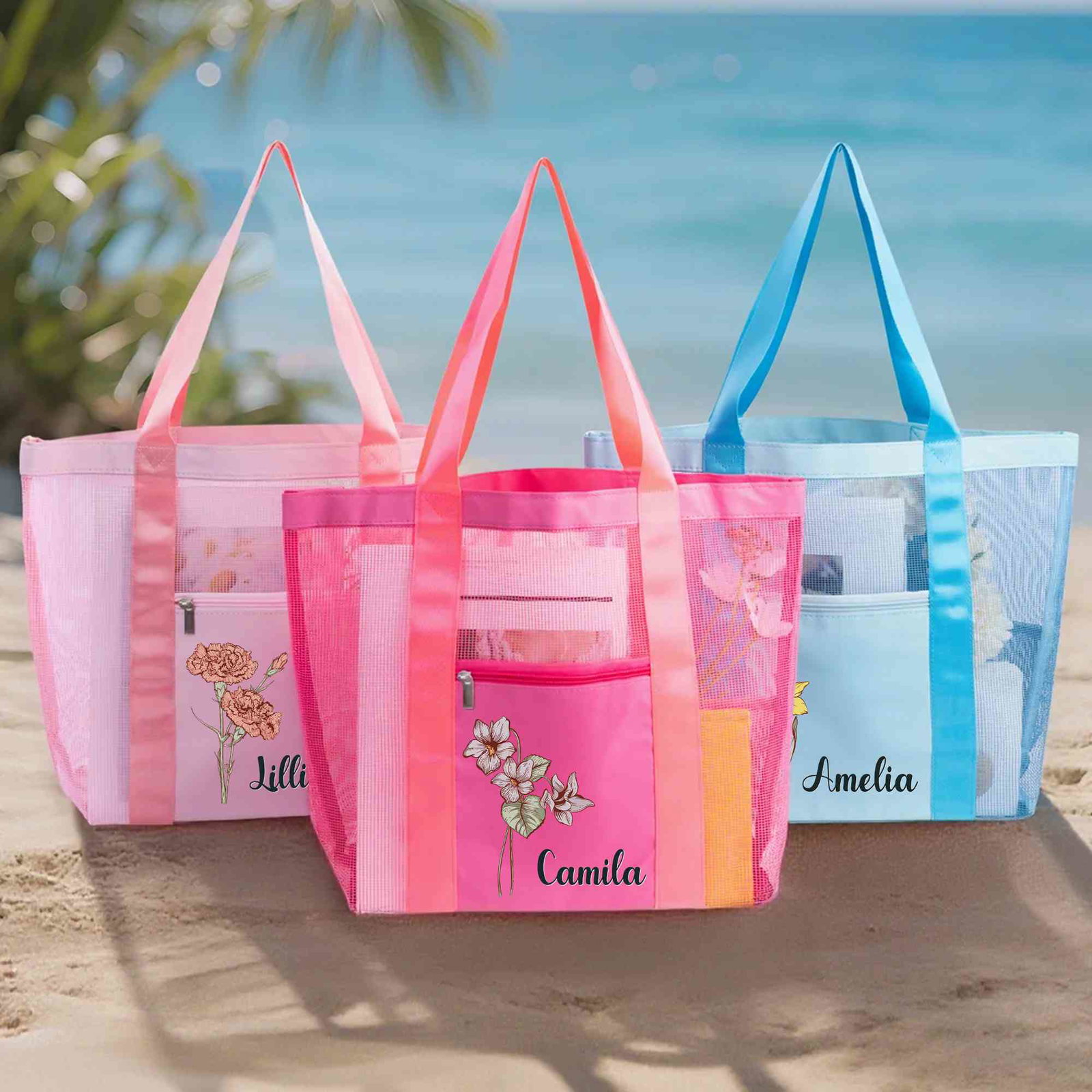 Mesh Beach Tote Bag