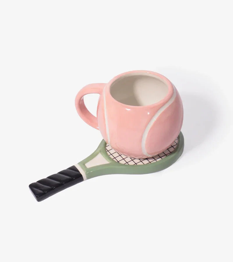 Image of Tasse et soucoupe tennis