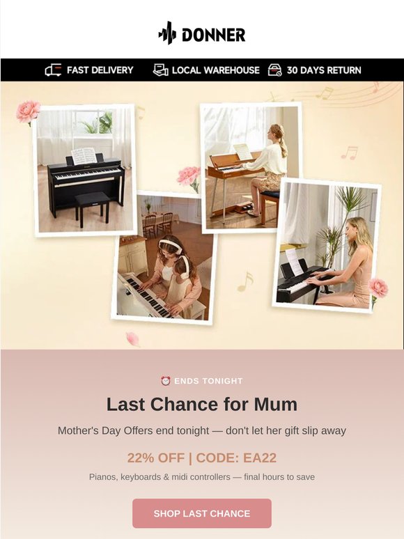 Mother's Day Offers End Tonight
