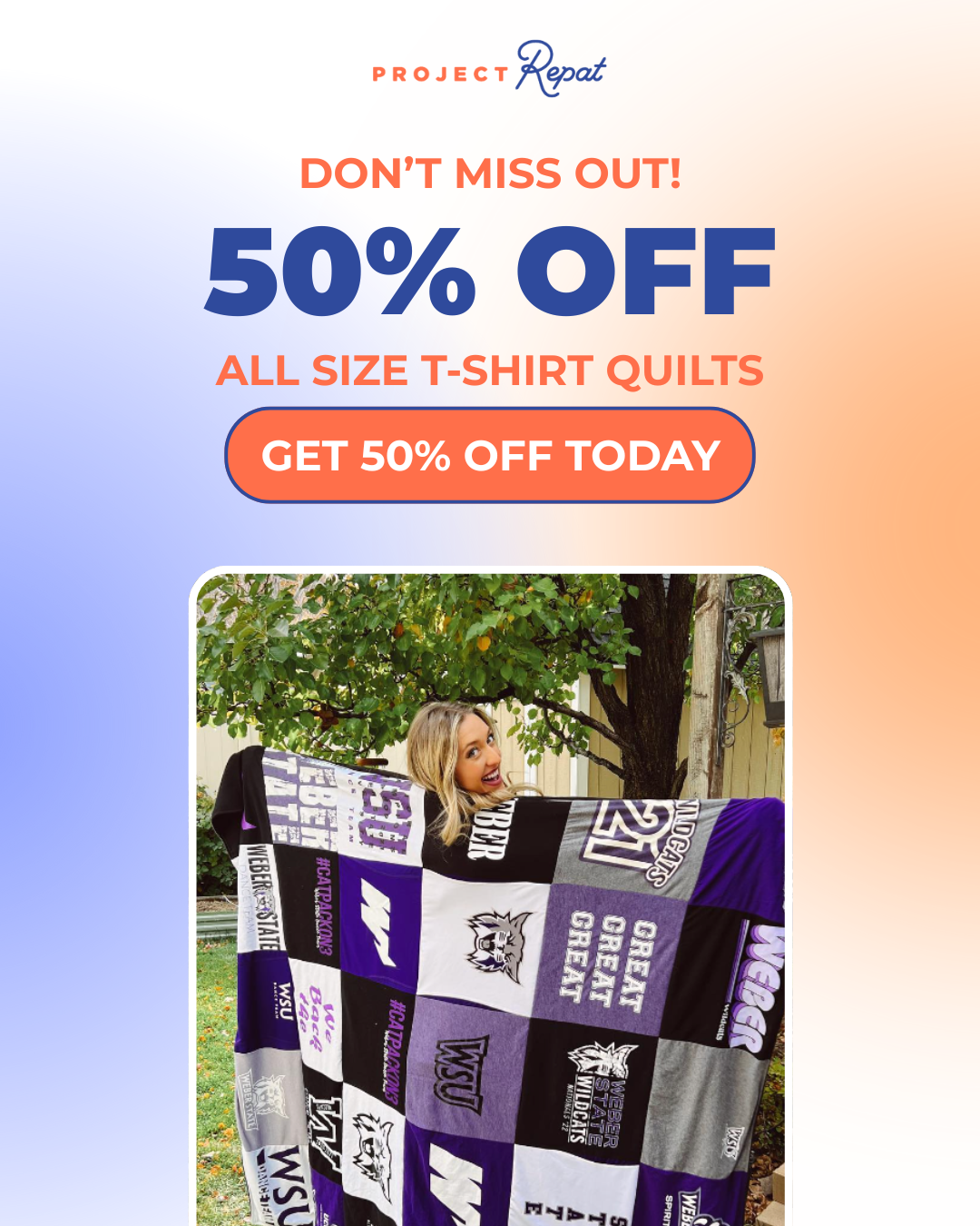 Don't miss out! 50% Off Ends Tomorrow