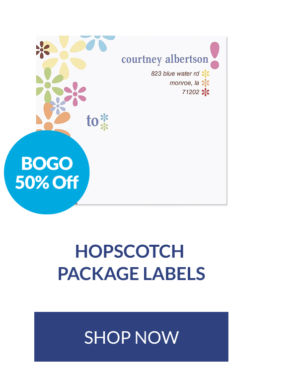 Hopscotch Package Labels