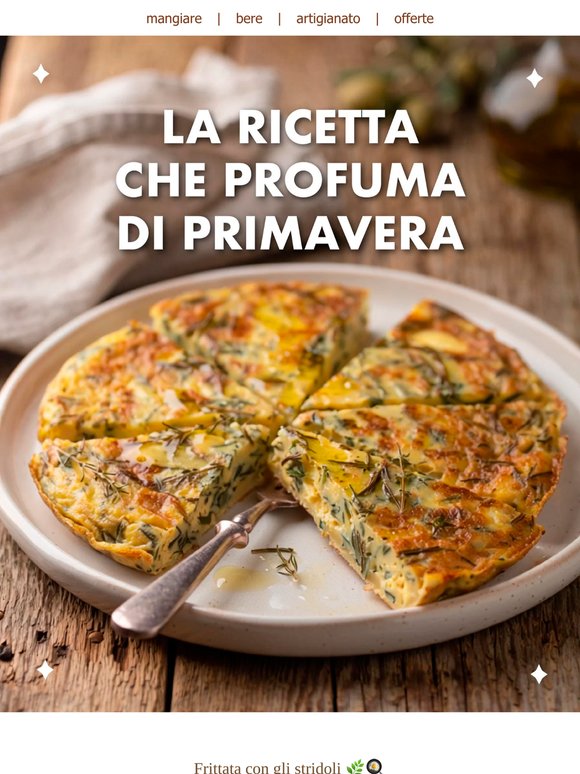 Frittata con gli stridoli: una ricetta che profuma di primavera🌿🍳
