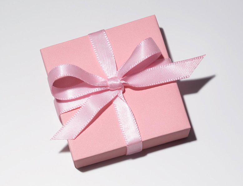 Pink gift box