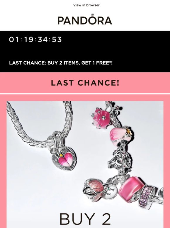 LAST CHANCE: Buy 2, get 1 FREE