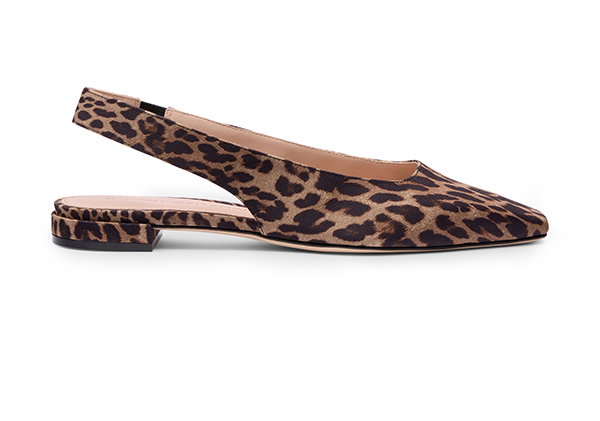 Stassi Slingback Flat in Leopard