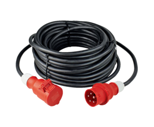 AS Schwabe 61025 alimentation Rallonge 32 A noir 25.00 m H07RN-F 5G 4 mm²