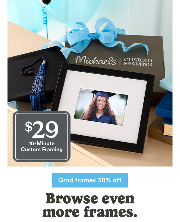 $29 10-Minute Custom Framing