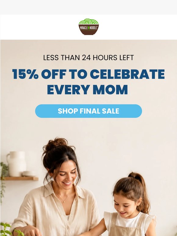 15% off ends tonight