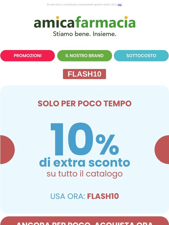 🎁​ 10% di sconto su tutto il Catalogo 👍 Approfittane Subito