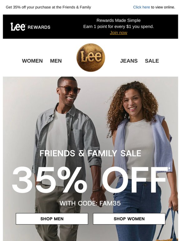 Your 35% off  + 3x points for members