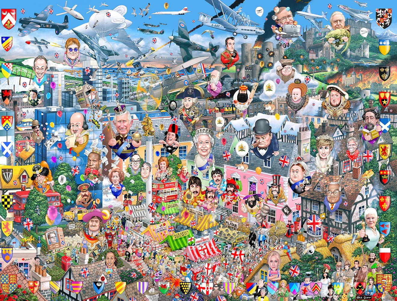 Image of Mike Jupp I Love GB Too! 1000 Piece Jigsaw Puzzle