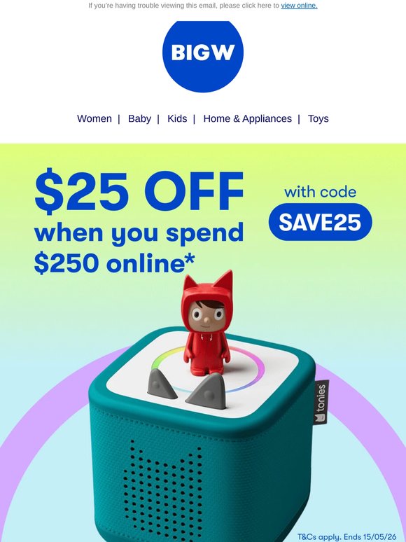 $25 off? Say no more. 😜