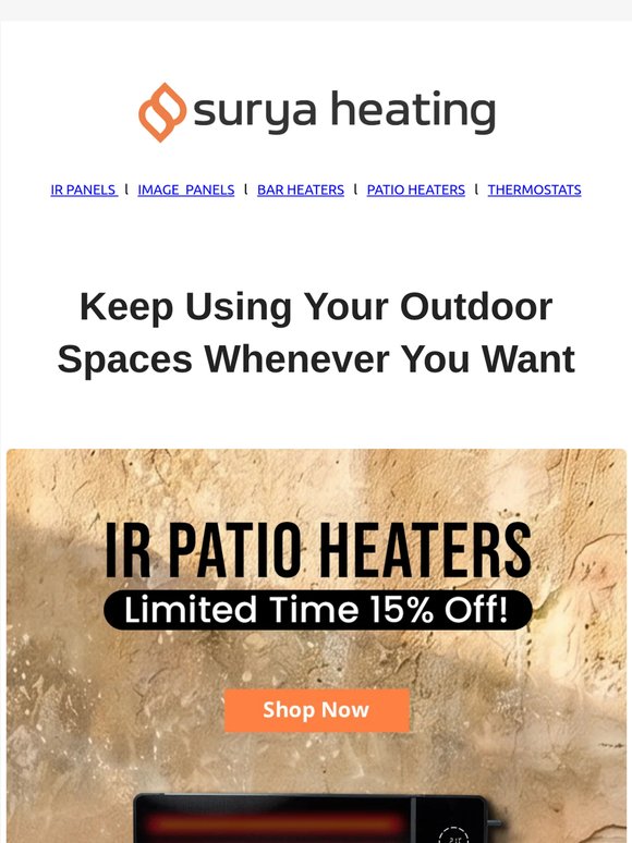 Outdoor heating made easy