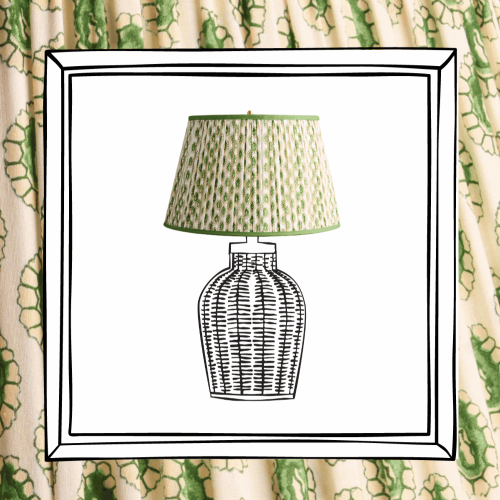 Block printed dotty gathered cotton by gp & j baker