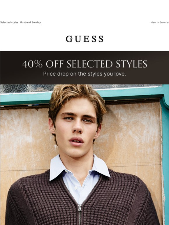 40% Off Price Drop, On the Styles You Love