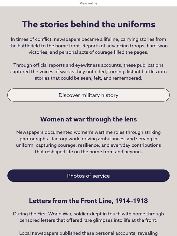 War stories, preserved