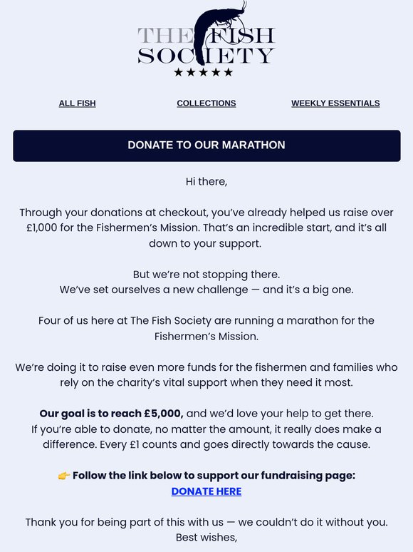 Help us reach £5,000 for the Fishermen’s Mission