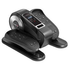 ROBORE C5 Under Desk Elliptical Machine, Ellipse Leg Exerciser for Seniors, Quiet & Portable Electric Seated Eclipse Exercise Training Machine with Remote, 12 Speeds & Mute Function, Manual & Auto Mode - Black