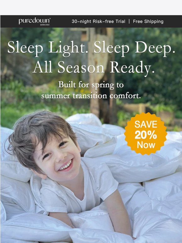 Final Days for 20% Off Our Best-Selling 3-in-1 Comforter