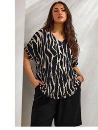 EVANS Curve Black Premium Linen Shorts