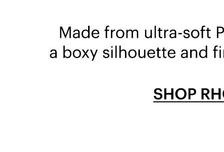 Made from ultra-soft Pima cotton jersey with a boxy silhouette and finished in black or white.