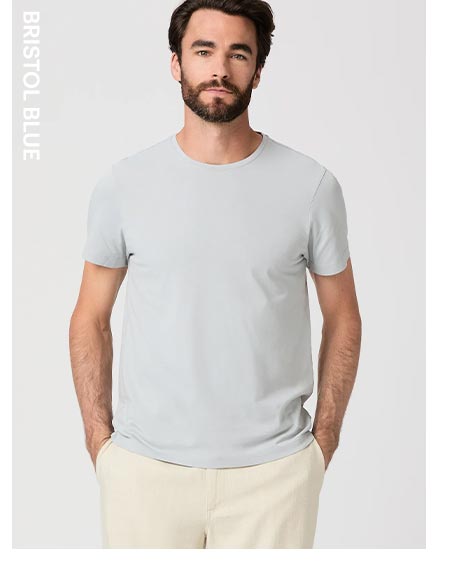 Shop Sorden Tee in Bristol Blue.