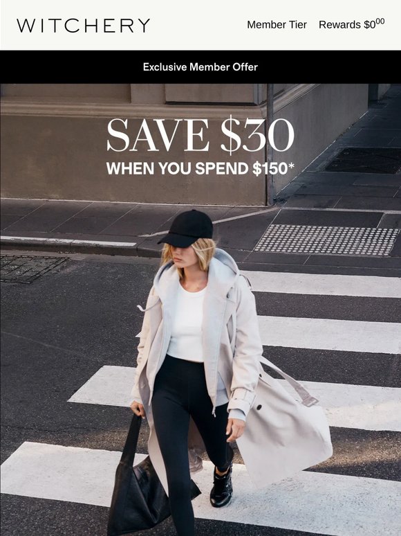 Enjoy $30 Off When You Spend $150