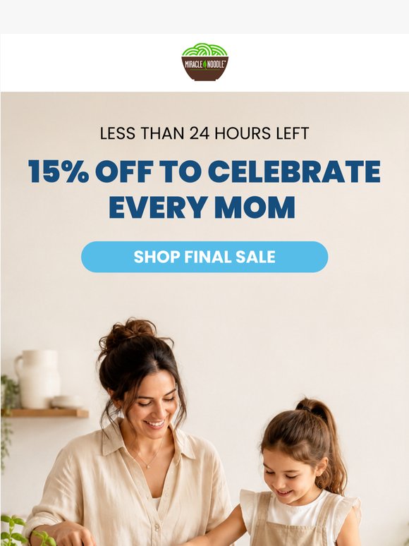 Last Chance to Save 15%