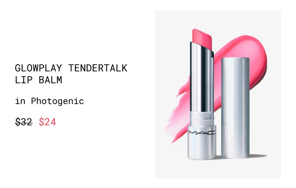 GLOWPLAY TENDERTALK LIP BALM | in Photogenic | $24