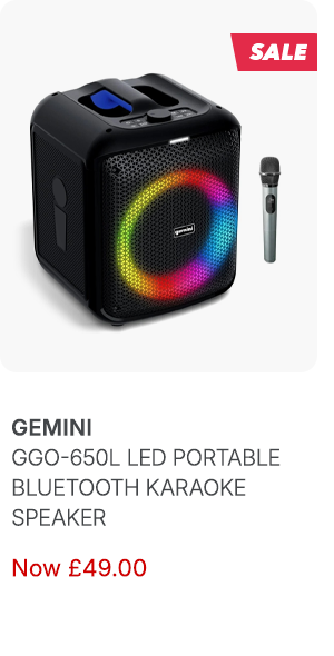 Gemini GGO-650L LED Portable Bluetooth Karaoke Speaker