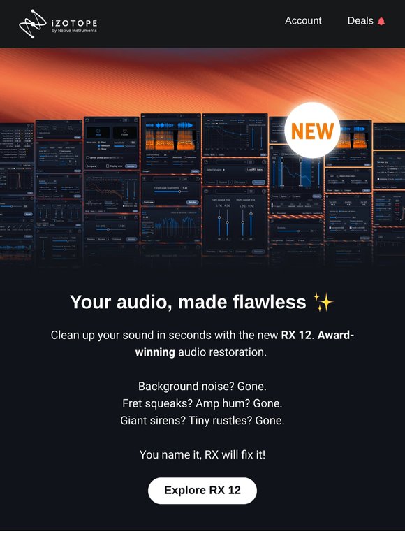 Rescue your audio with RX 12 ✨
