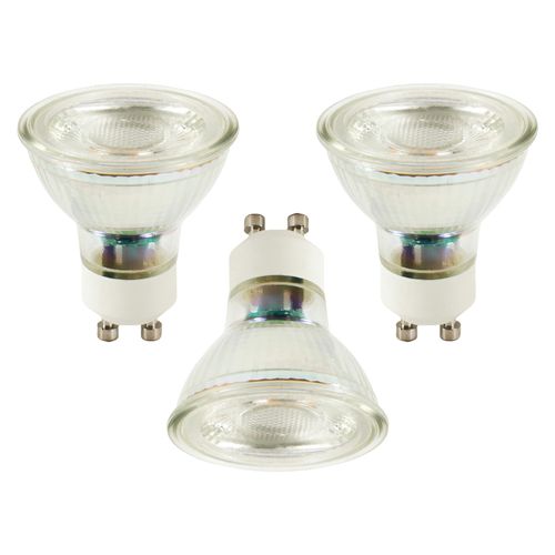 3 Pack of 5W LED GU10 Light Bulbs, Warm White