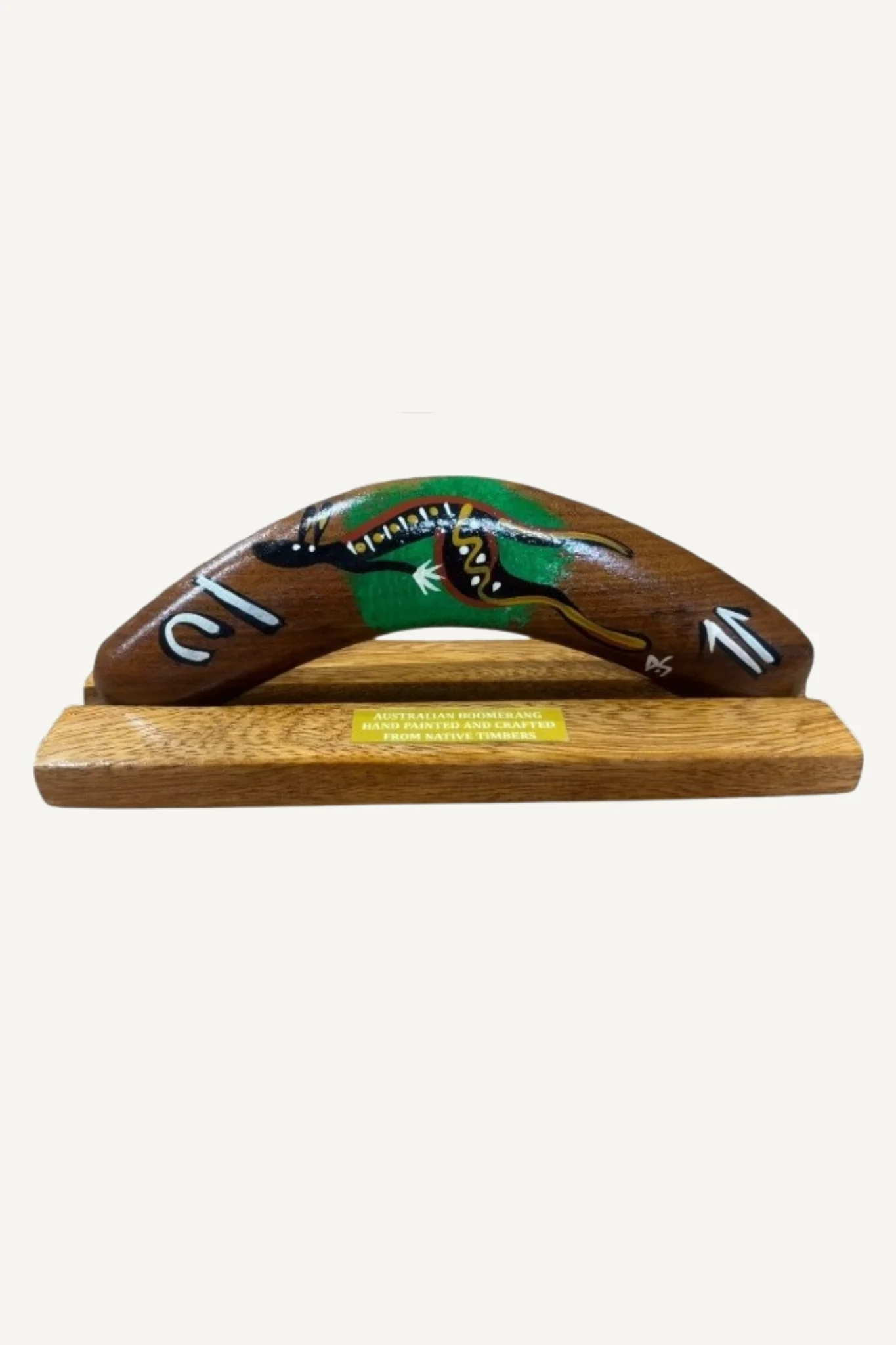Image of Boxed Basic Animal Boomerang with Stand 8"