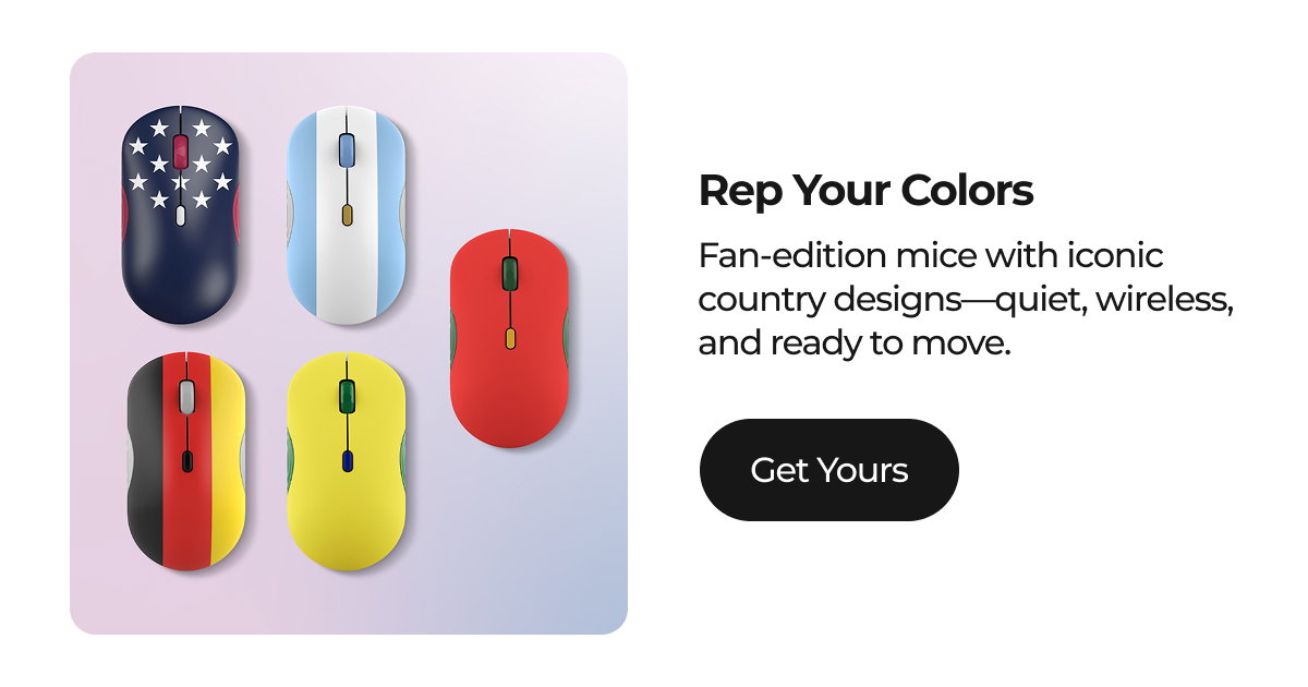 Fan-edition Mice with iconic country designs