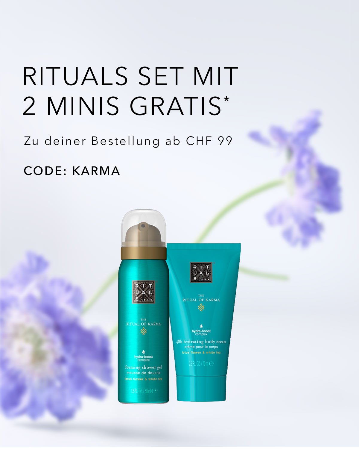 Das Ritual of Karma Set mit zwei gratis Minis zu Ihrer Bestellung ab CHF 99 mit dem Code: KARMA